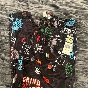 Men’s Colorful Graphic Print Joggers size XL By Drill Clothing